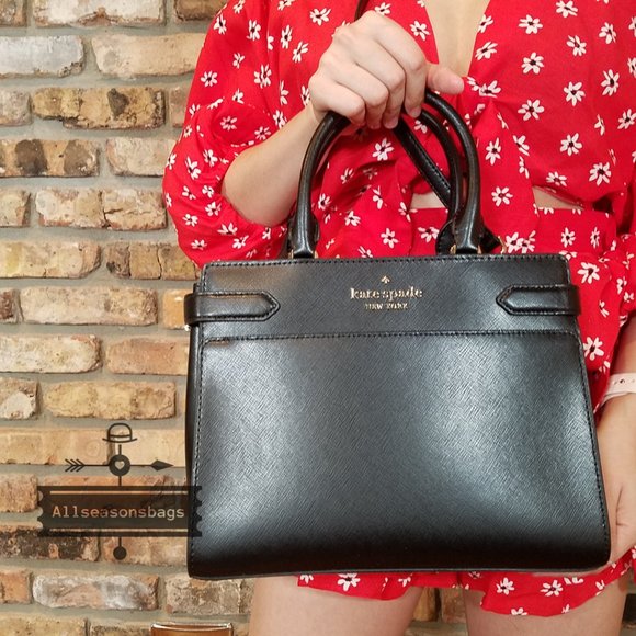 Kate Spade STACI MEDIUM Satchel Soft LEATHER black - Picture 9 of 10